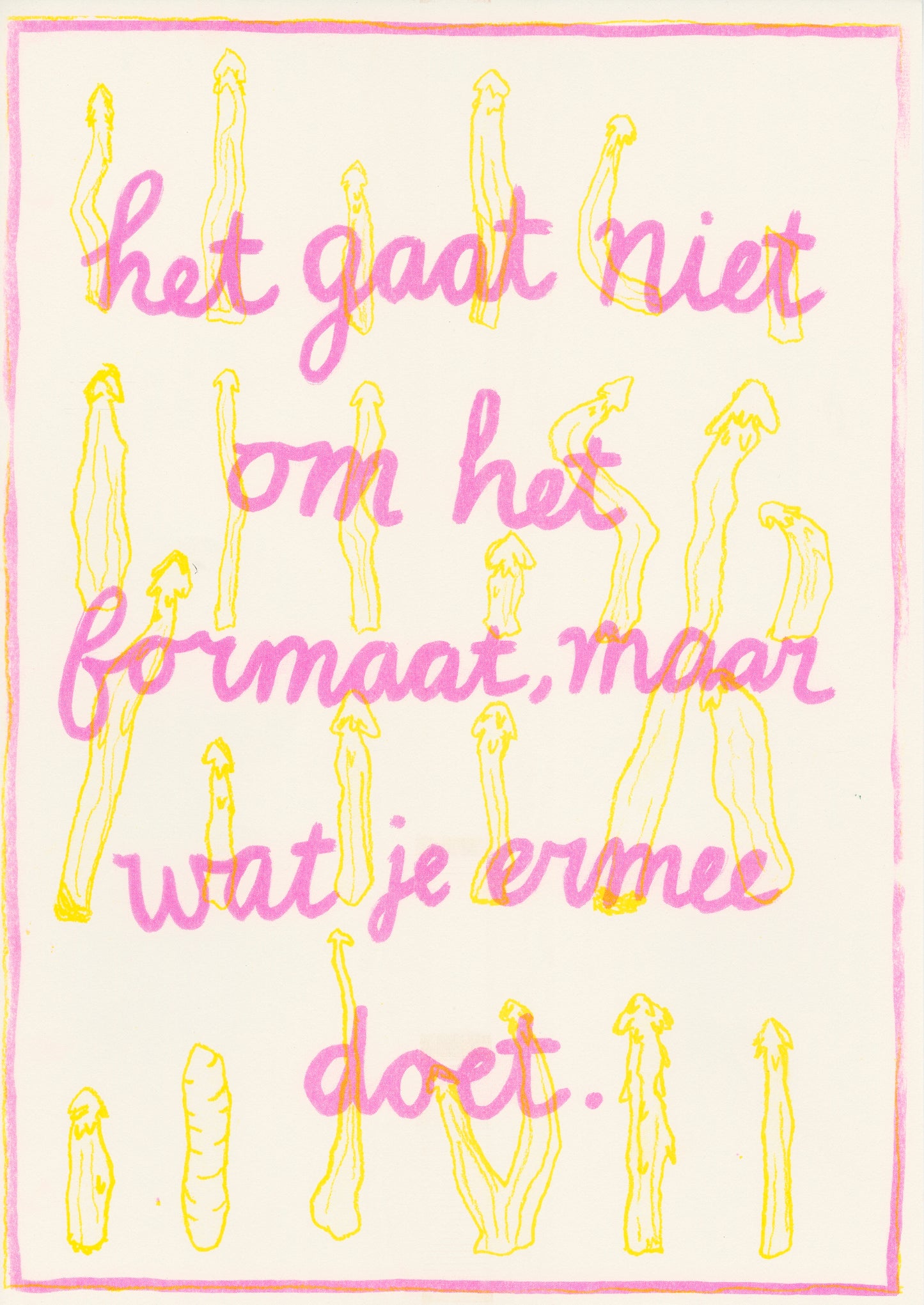 Het gaat niet om het formaat Risoprint