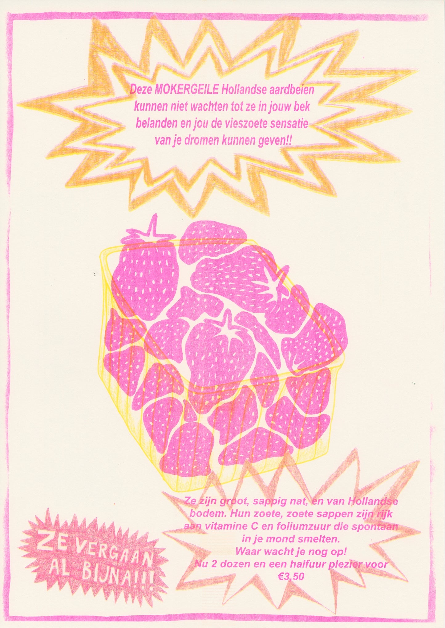 Hollandse aardbeien Risoprint