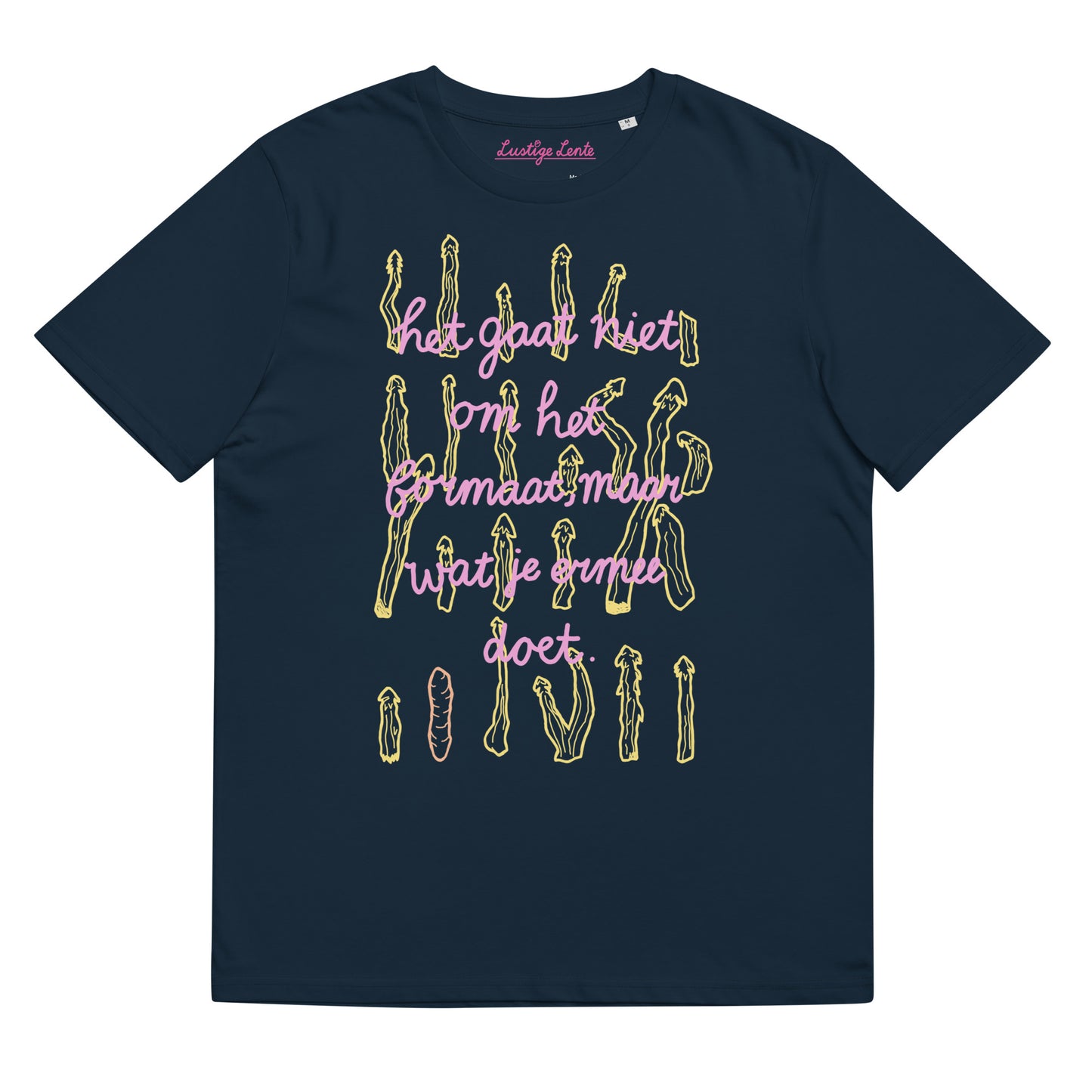 Het gaat niet om het formaat T-shirt - Donkerblauw