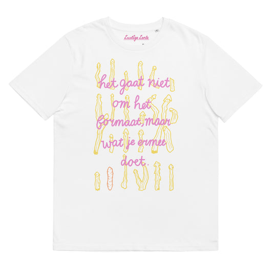 Het gaat niet om het formaat T-shirt - Wit