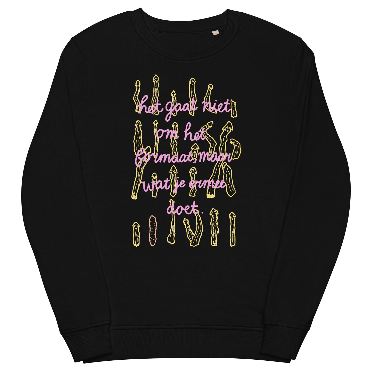 Het gaat niet om het formaat Sweatshirt - Zwart