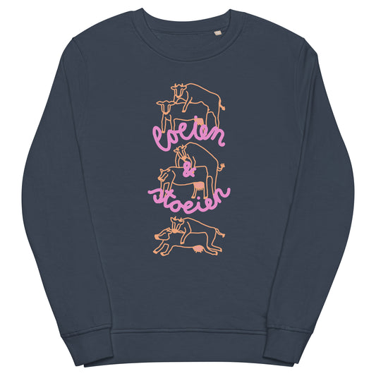 Loeien en Stoeien Sweatshirt - Donkerblauw