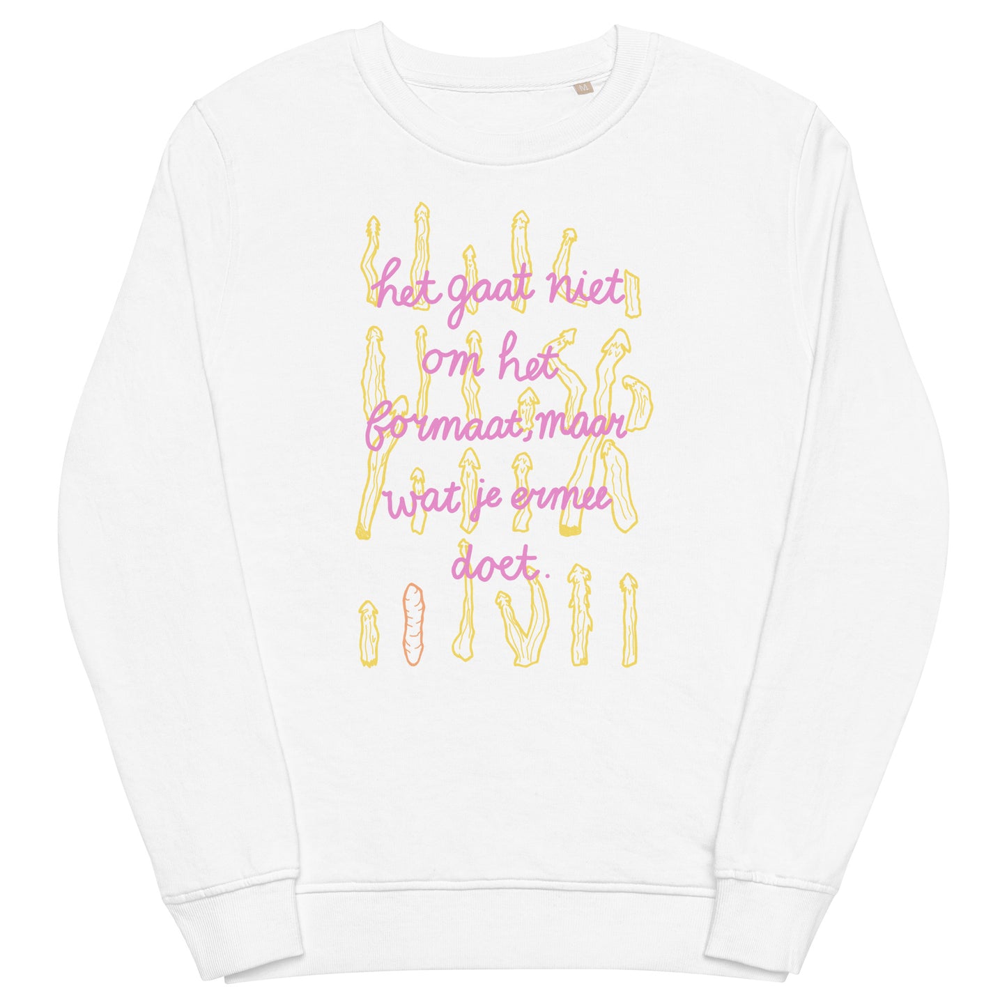 Het gaat niet om het formaat Sweatshirt - Wit