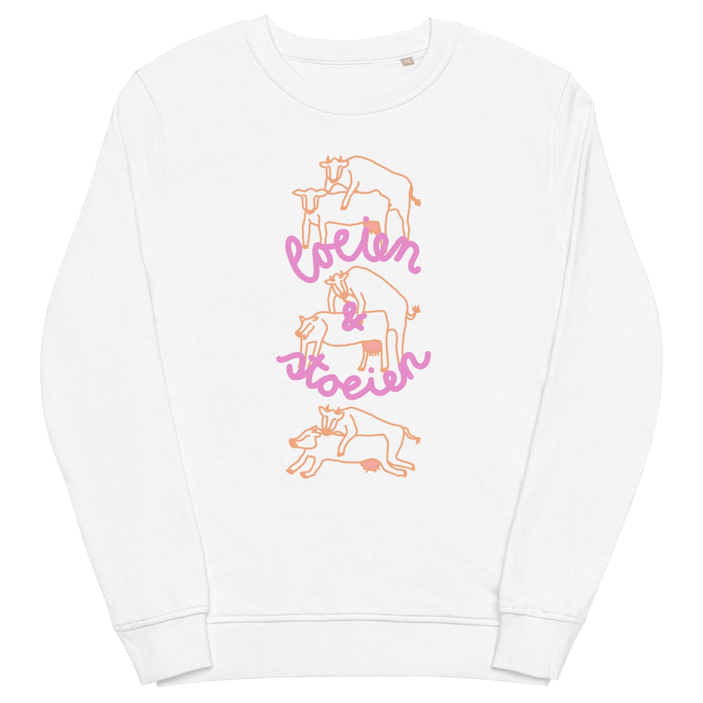 Loeien en Stoeien Sweatshirt - Wit